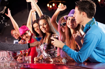 young people drinking alcohol