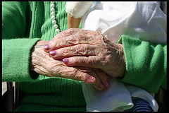 old woman's hands