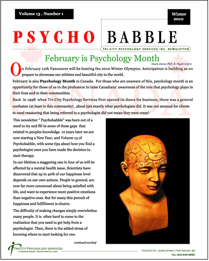 February is Psychology Month page 1