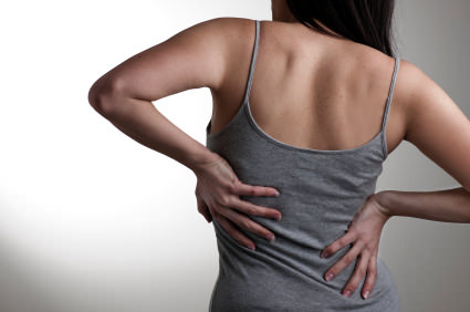 woman with  back pain